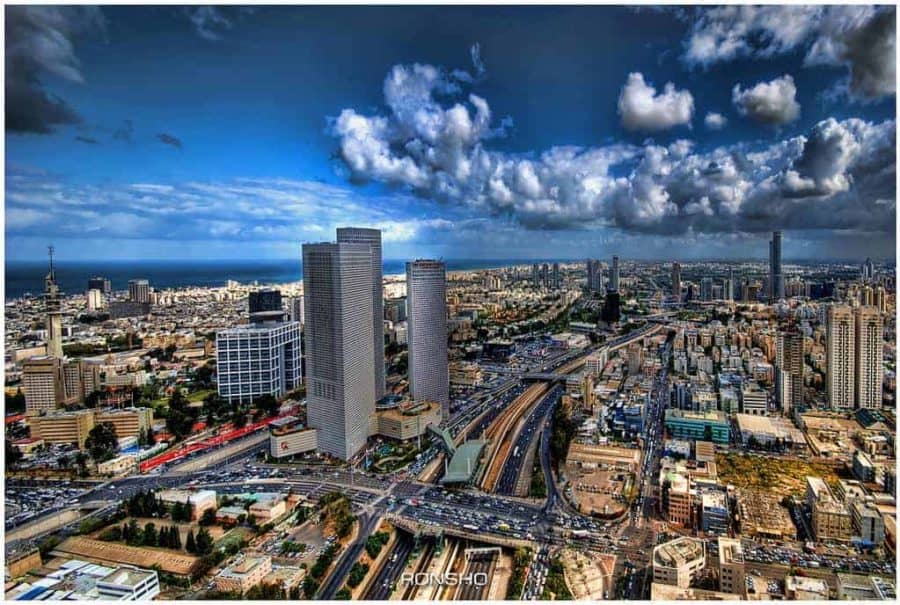 צילום אוויר תל אביב